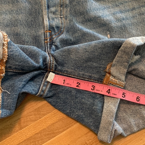 Levi’s Button Fly Distressed Cutoff Shorts W 25 - Picture 9 of 9